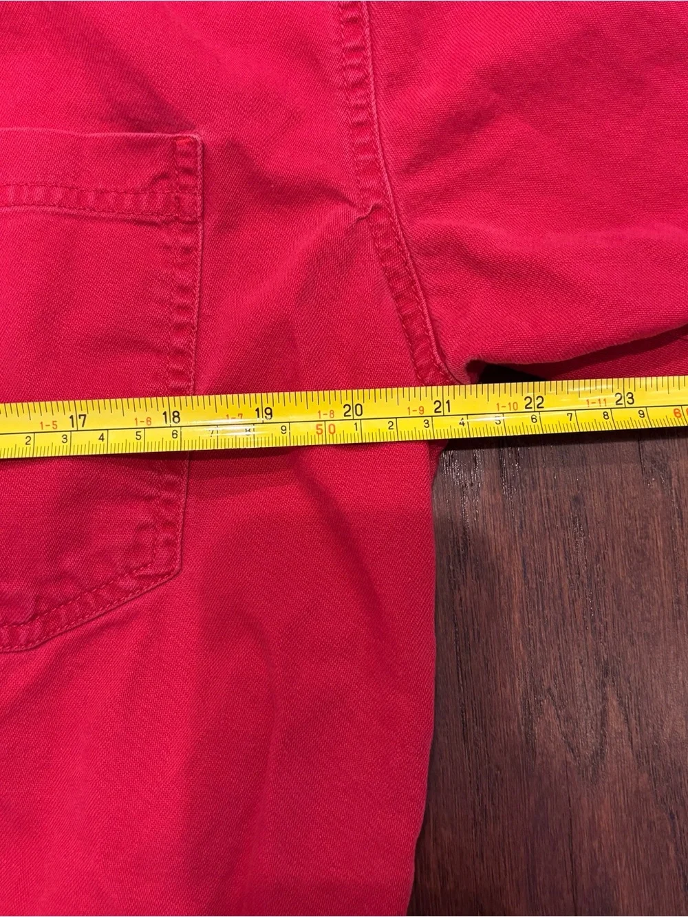 Levi's Red Vintage 90s Long-Sleeve Work Button-Down Shirt